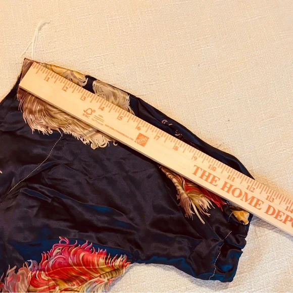 Schone Maternity Feather Blue Mini Dress w Orange Belt NEW Women’s Size L - Picture 8 of 10